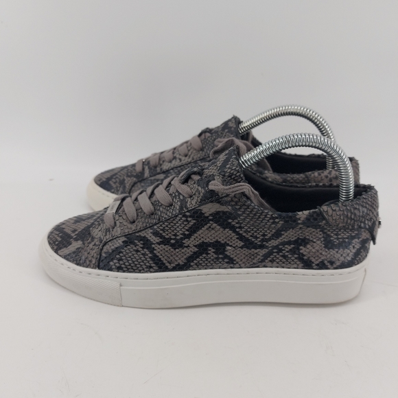 J/SLIDES Snakeskin-Print Leather Sneakers Size 7 - Picture 4 of 8
